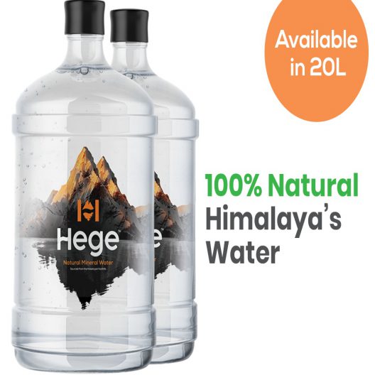 Hege - Natural Mineral Water [ 20Ltrs x 8 Cans ]