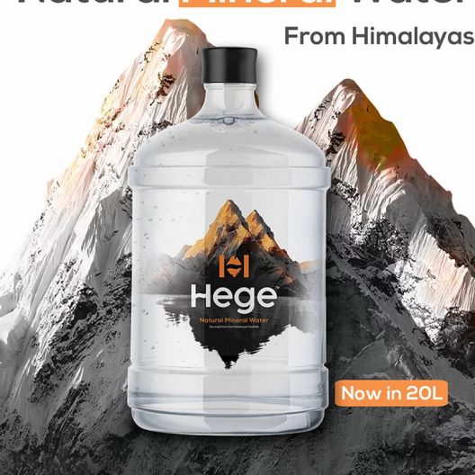 Hege - Natural Mineral Water [ 20Ltrs x 4 Cans ]