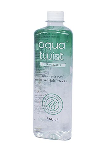 Aquatwist Herbal Water - Saunf - 500ml - Pack of 12 Bottles