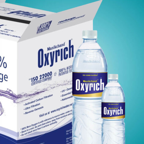 Oxyrich Packaged Drinking Water 200ml [pack of 24 Bottles]