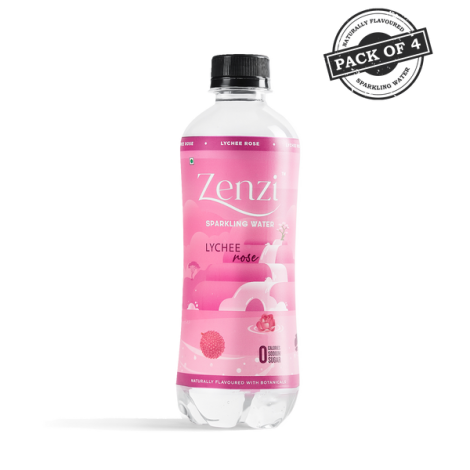 Zenzi Lychee Rose - Sparkling Water [Pack of 4] - Image 2