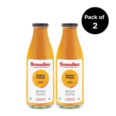 Smoodies Mango Smoothie 1L - (Pack of 2bottles)