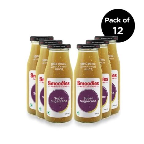 Smoodies Sugarcane with Ginger 200 ml (Pack of 12bottles)